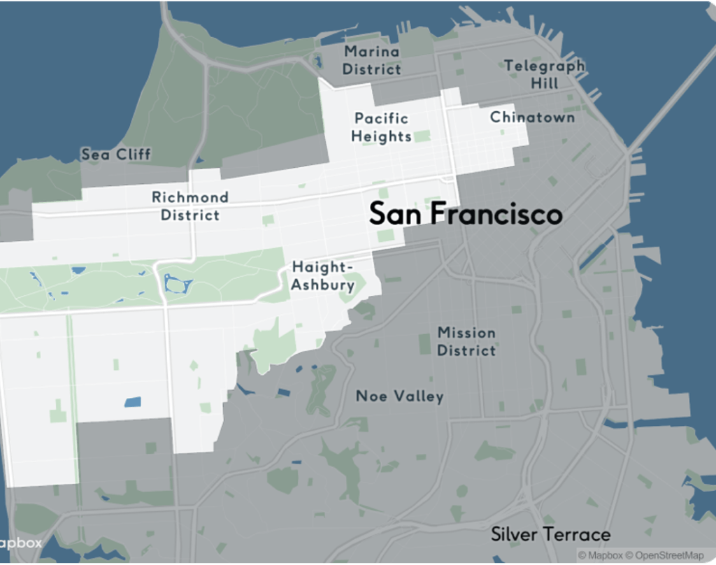 GM Cruise Operationsgebiet